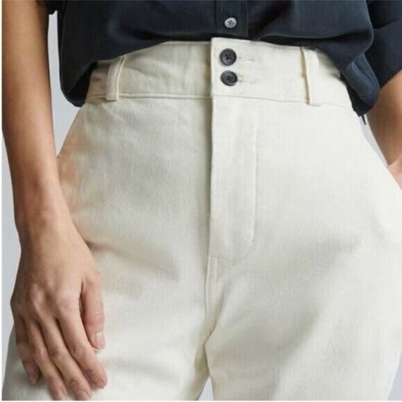 NWT Everlane The Straight-Leg Pant in Bone Size 16 - Picture 10 of 13